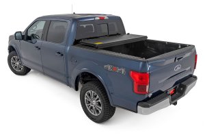 Ford Ranger Hard Low Profile Bed Cover - Rough Country - Tri-Fold - '24-'25
